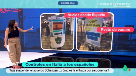 Estos son los controles que se encuentran los viajeros espa&ntilde;oles al llegar a Italia tras suspender el acuerdo Schengen