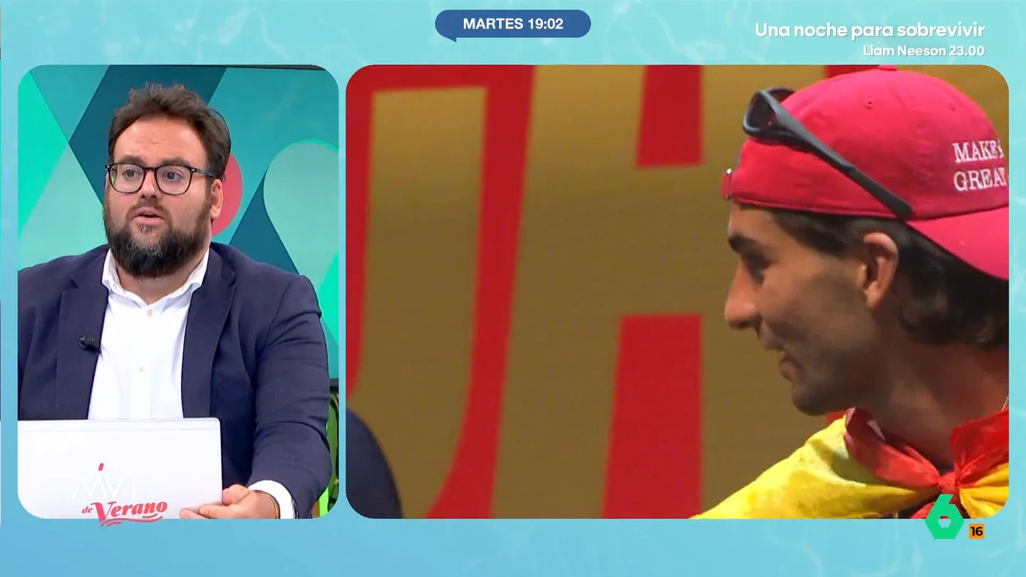 Monrosi, tras la polémica gorra de Ferran Torres: "Prefiero quedarme con los deportistas en el ámbito en el que se les da bien" El futbolista ha querido aclarar en una entrevista para CNN que se puso esa gorra porque España había conseguido llegar a lo más alto ganando el Mundial de Fútbol.