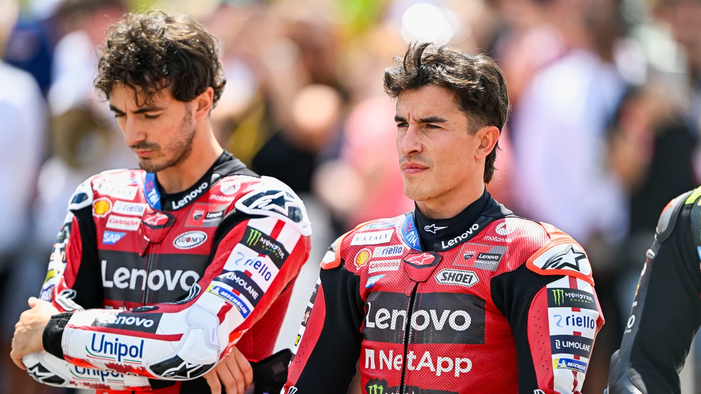 Pecco Bagnaia y Marc Márquez, compañeros en Ducati Pecco Bagnaia y Marc Márquez, compañeros en Ducati