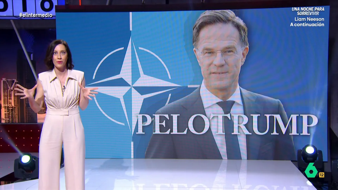 Cristina Gallego desvela que Mark Rutte es "el líder indiscutible de la Alianza Oficial de Pelotas de Trump" La colaboradora pedía al presidente de Estados Unidos que no abandonara la OTAN debido a que iba a romper el corazón a su secretario general, alguien que le quiere "más que sus hijos y, por supuesto, Melania".