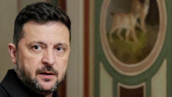 Volod&iacute;mir Zelenski, durante su visita en el Capitolio de Estados Unidos en Washington