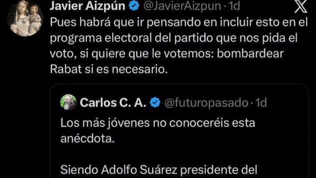 Las barbaridades del p&aacute;rroco de Huarte ante la crisis migratoria en Ceuta: "Bombardear Rabat si es necesario"