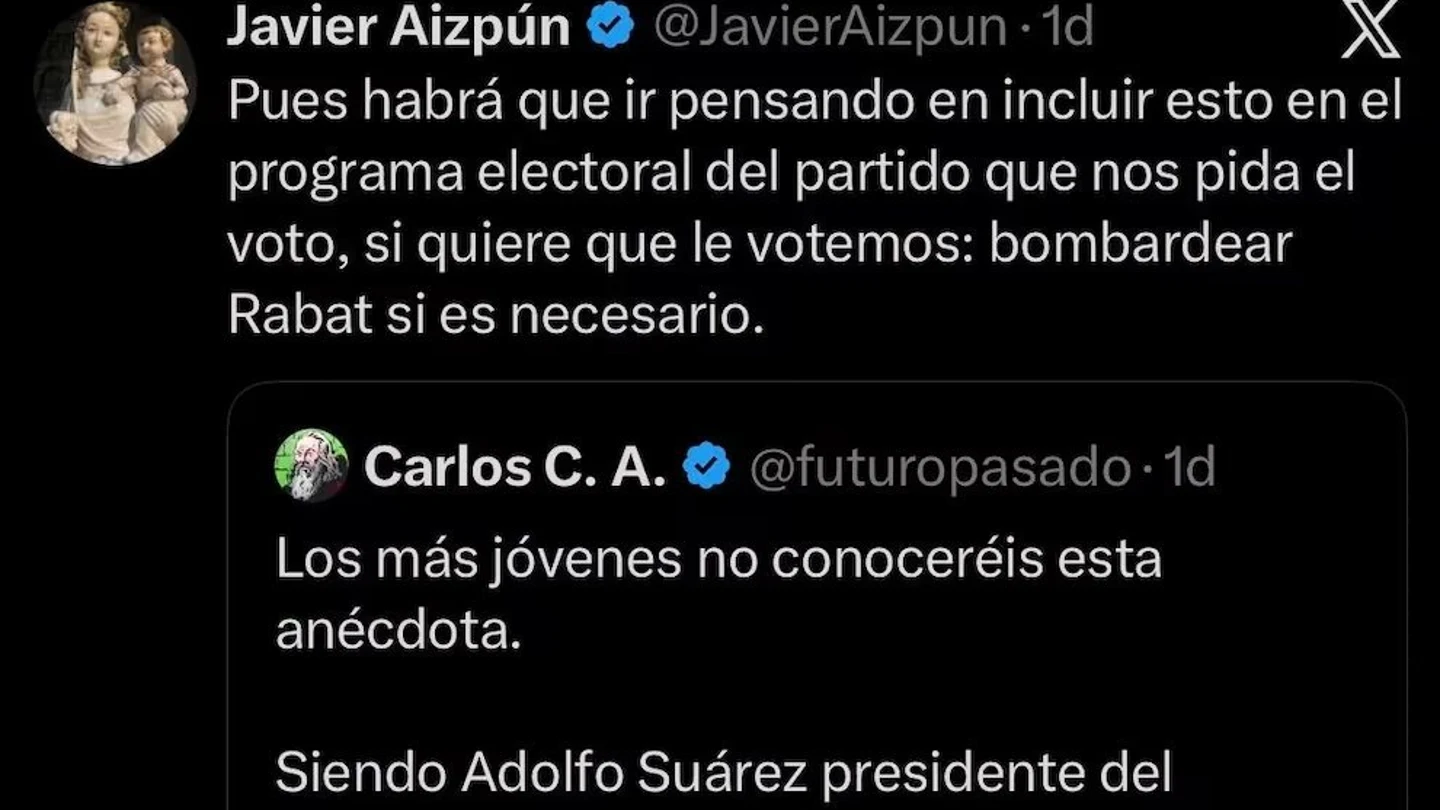 Las barbaridades del párroco de Huarte ante la crisis migratoria en Ceuta: "Bombardear Rabat si es necesario" Las barbaridades del párroco de Huarte ante la crisis migratoria en Ceuta: "Bombardear Rabat si es necesario"
