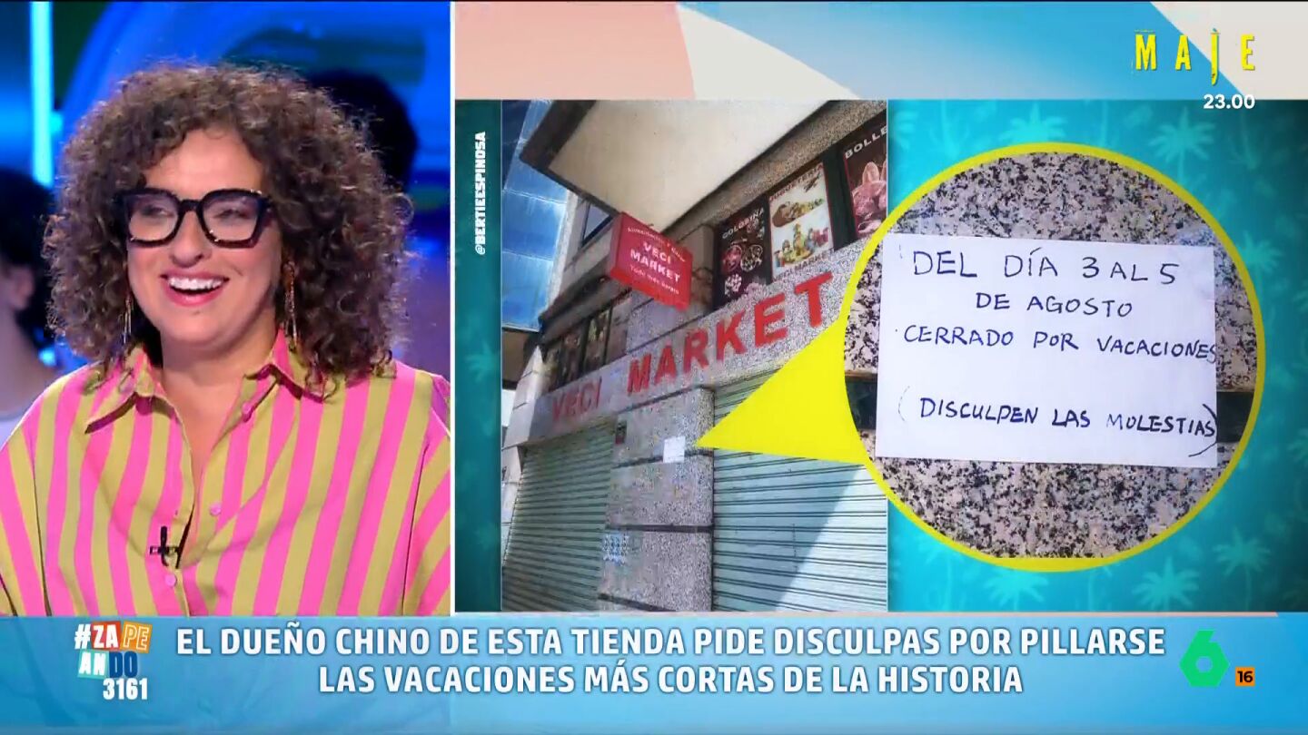 El cartel viral de un bazar anunciando las vacaciones m&aacute;s breves del verano arrasa en redes