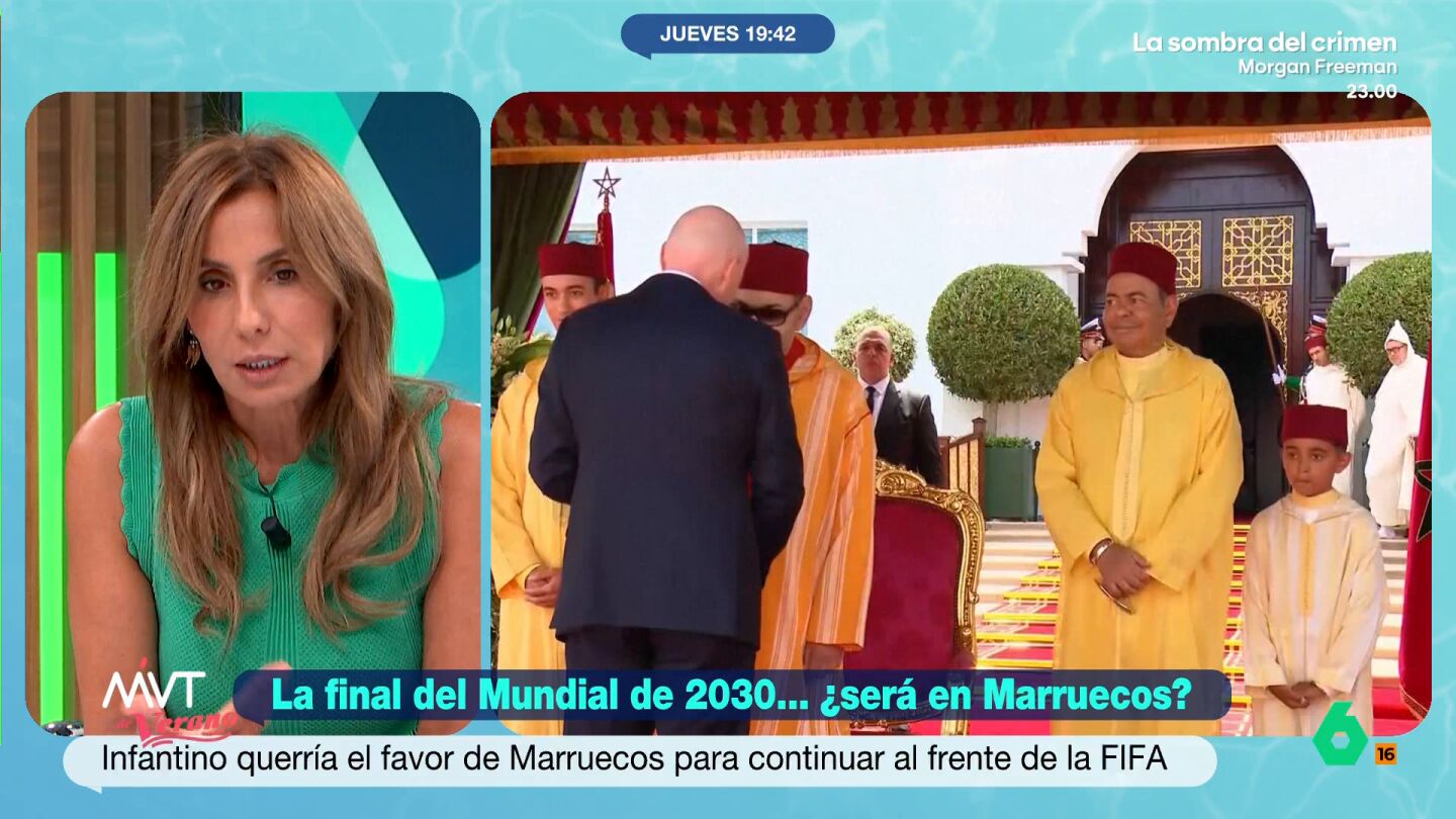 La periodista considera que la FIFA es "una de las organizaciones m&aacute;s corruptas que tenemos en estos momentos" debido, entre otras cosas, a la propia trayectoria de su presidente, Gianni Infantino.