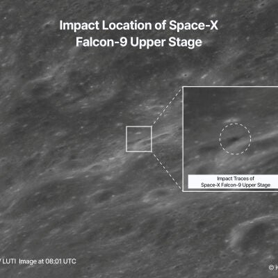Impacto de un cohete de SpaceX contra la Luna
