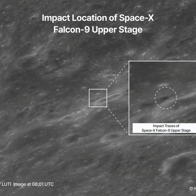 Impacto de un cohete de SpaceX contra la Luna
