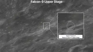 Impacto de un cohete de SpaceX contra la Luna Impacto de un cohete de SpaceX contra la Luna
