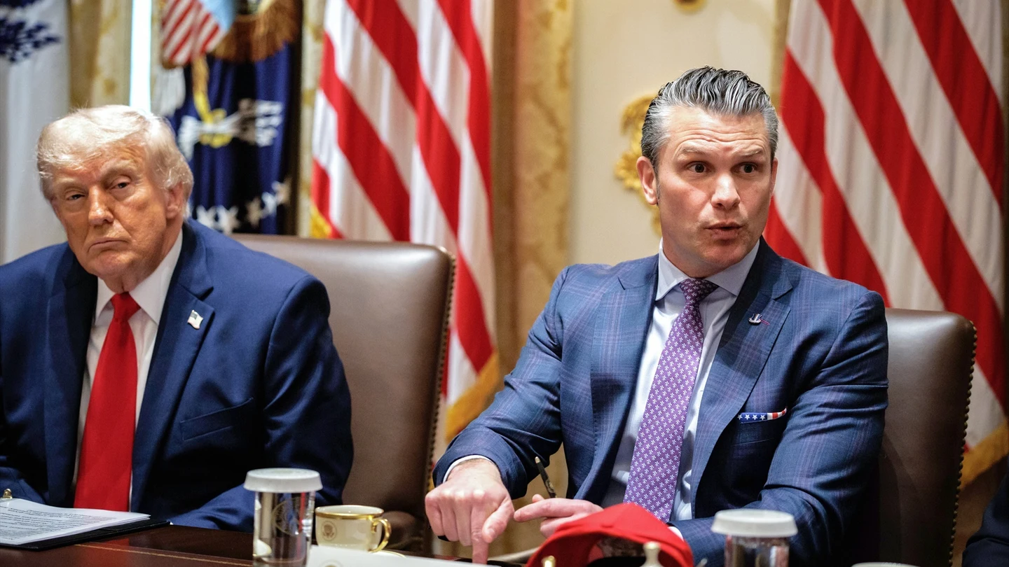 Imagen de Donald Trump y Pete Hegseth. Imagen de Donald Trump y Pete Hegseth.