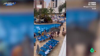 La ca&oacute;tica carrera de unos hu&eacute;spedes a las 8 de la ma&ntilde;ana para conseguir una hamaca en un hotel de Benidorm
