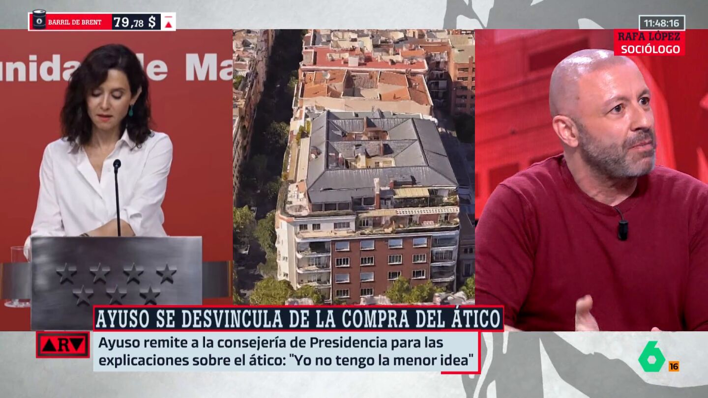 Rafa L&oacute;pez reflexiona sobre el &aacute;tico de Ayuso: "&iquest;Es tan inconfesable por qu&eacute; se adquiri&oacute; esa vivienda que no pueden explicarlo? 