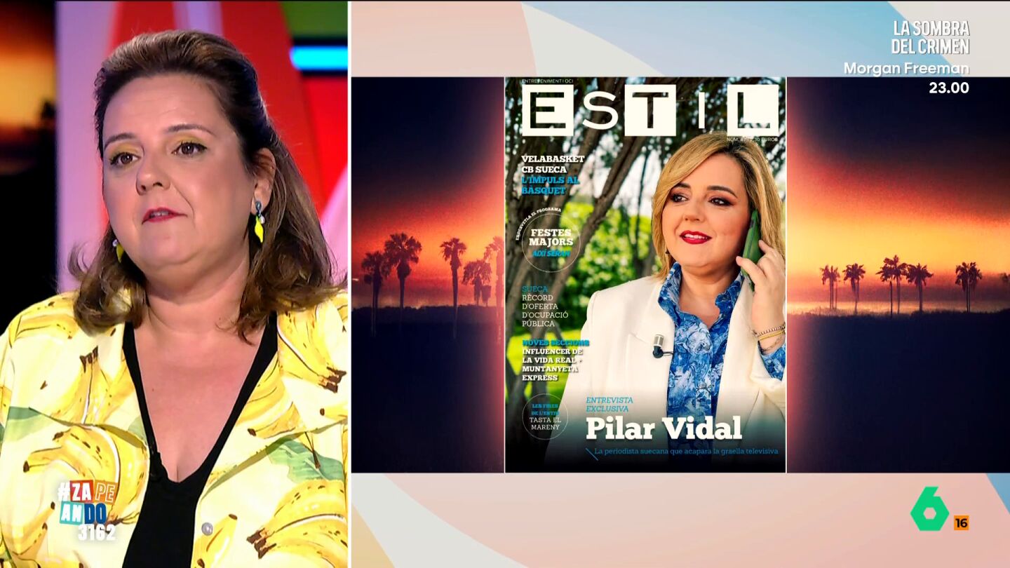 Pilar Vidal presume en Zapeando de su portada en la revista 'Estil': "Creo que se ha agotado"
