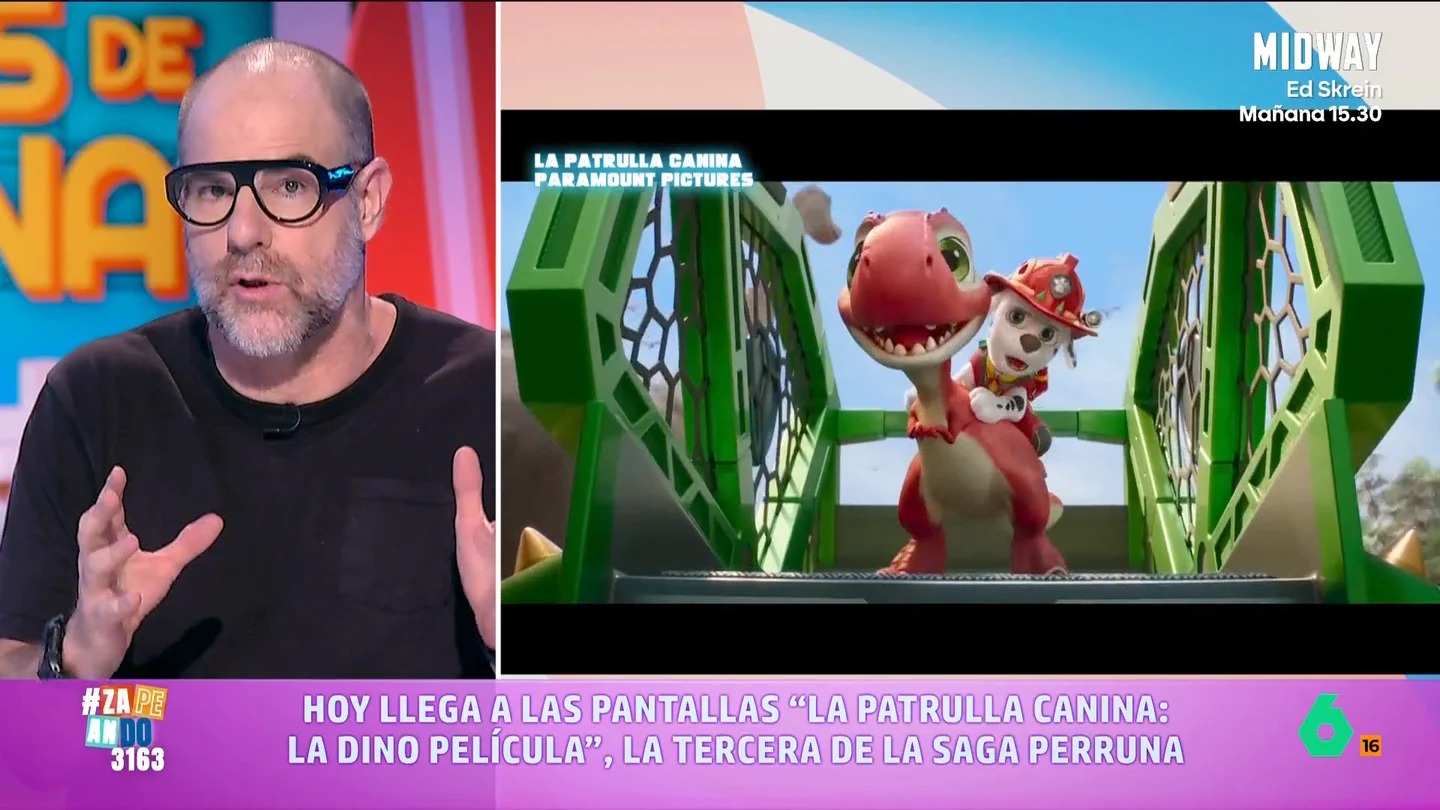 Alberto Rey analiza los estrenos infantiles de la semana en Zapeando: 'La Patrulla Canina' y 'Marsupilami' Alberto Rey analiza los estrenos infantiles de la semana en Zapeando: 'La Patrulla Canina' y 'Marsupilami'