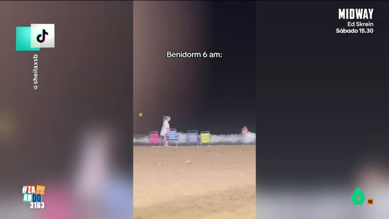 El hist&oacute;rico madrug&oacute;n para conseguir primera l&iacute;nea de playa en Benidorm: "&iexcl;Son las seis de la ma&ntilde;ana!"