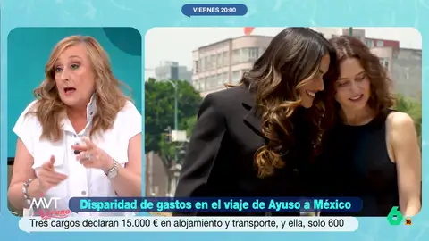 Elisa Beni señala que si Ayuso fue invitada a México debería decir quién la invitó y por qué: "En el lío está metida igual" La presidenta de la Comunidad de Madrid visitó México hace unos meses. El viaje estuvo rodeado de polémica y esta se ha reavivado después de que en el portal de transparencia aparezca que tuvo un coste de solo 600 euros.