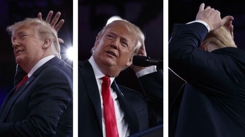 El cambio de 'look' de Trump en Las Vegas no pasa inadvertido: su pelo acapara todas las miradas y las especulaciones