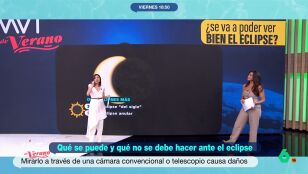 &iquest;Qu&eacute; podemos y qu&eacute; no debemos hacer ante el eclipse? Bel&eacute;n Samper comparte varios consejos