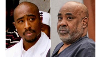 El rapero asesinado en 1996 Tupac junto al principal sospechoso de su muerte, Duane 'Keffe D' Davis.