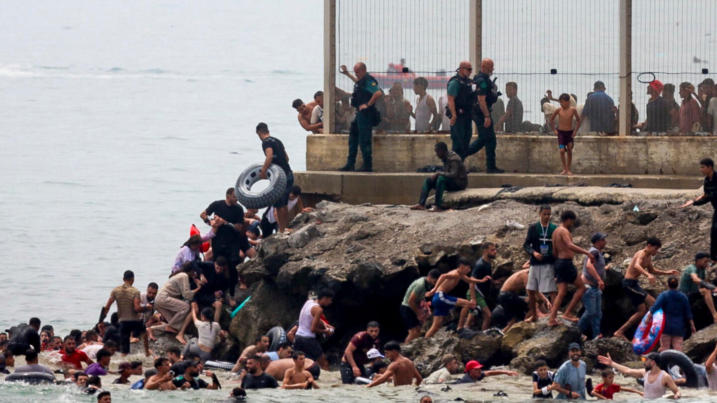 Entrada masiva de migrantes en Ceuta