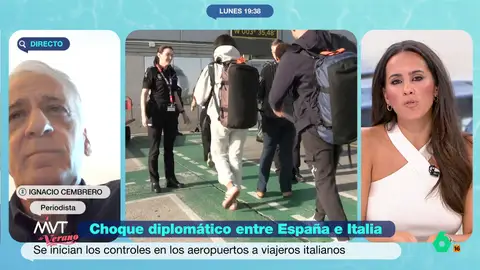 Ignacio Cembrero, sobre el choque diplomático con Italia: "Es un teatrillo, no vamos a aplaudir ni al actor español ni al italiano" El periodista cree que Meloni ha establecido estos controles debido a que está perdiendo muchos votos y quiere "dar un mensaje de firmeza". En cuanto a España, a Cembrero le cuesta más "entender este teatrillo".
