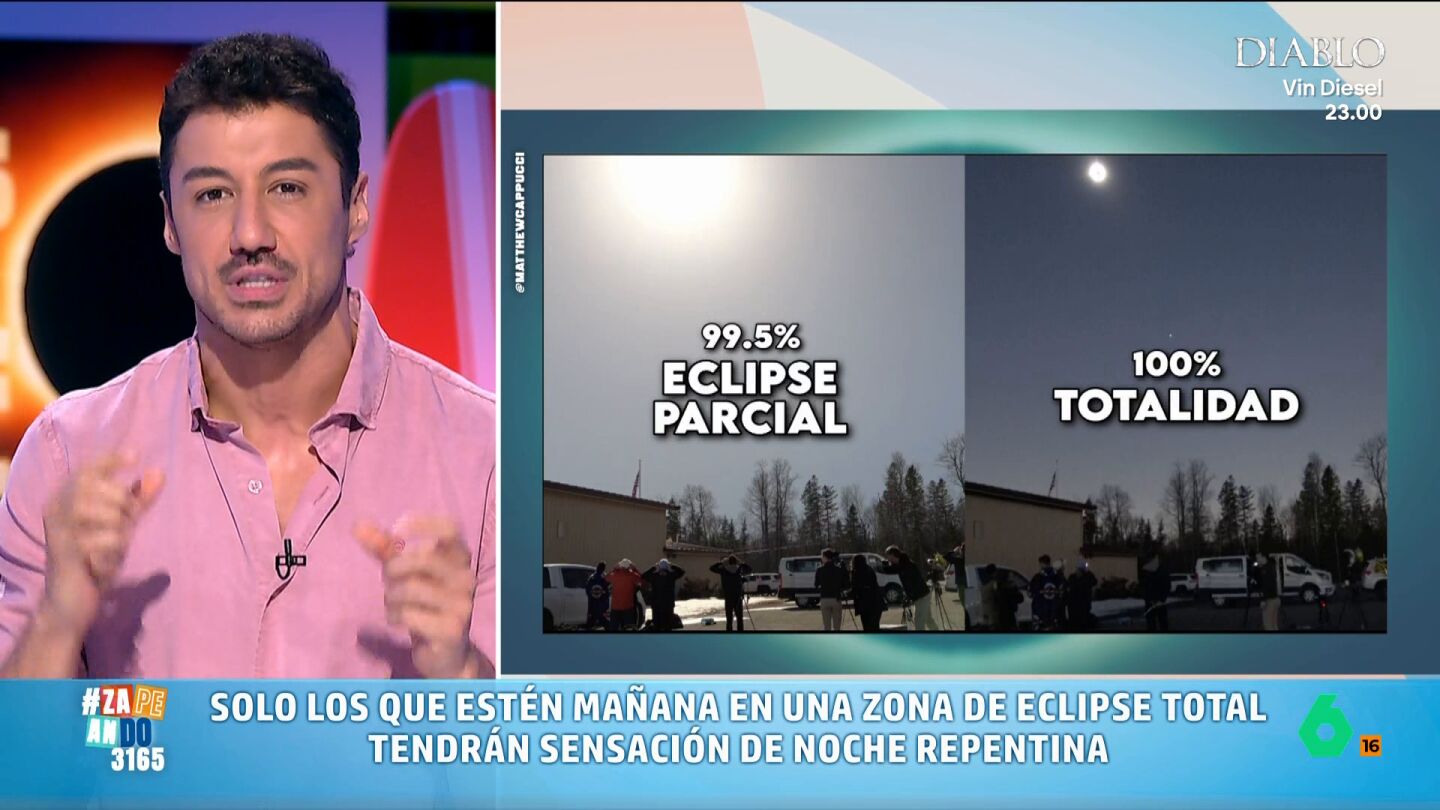 El meteor&oacute;logo de laSexta se&ntilde;ala que aquellos que tengan la suerte de poder ver el eclipse al 100%, adem&aacute;s, tambi&eacute;n podr&aacute;n ser testigo de un fen&oacute;meno curioso que har&aacute; la experiencia todav&iacute;a m&aacute;s especial. 
