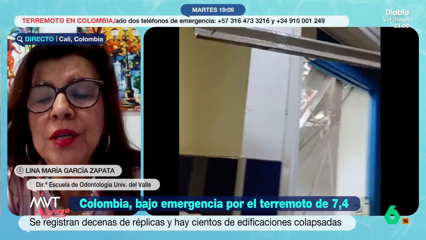 La directora de la Escuela de Odontolog&iacute;a de la Universidad del Valle se&ntilde;ala que, en esta ocasi&oacute;n, el radio de acci&oacute;n del terremoto "fue muy grande".