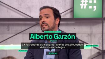 Alberto Garz&oacute;n responde al discurso sobre el absentismo: Si las condiciones laborales fueran mejores, habr&iacute;a menos bajas"