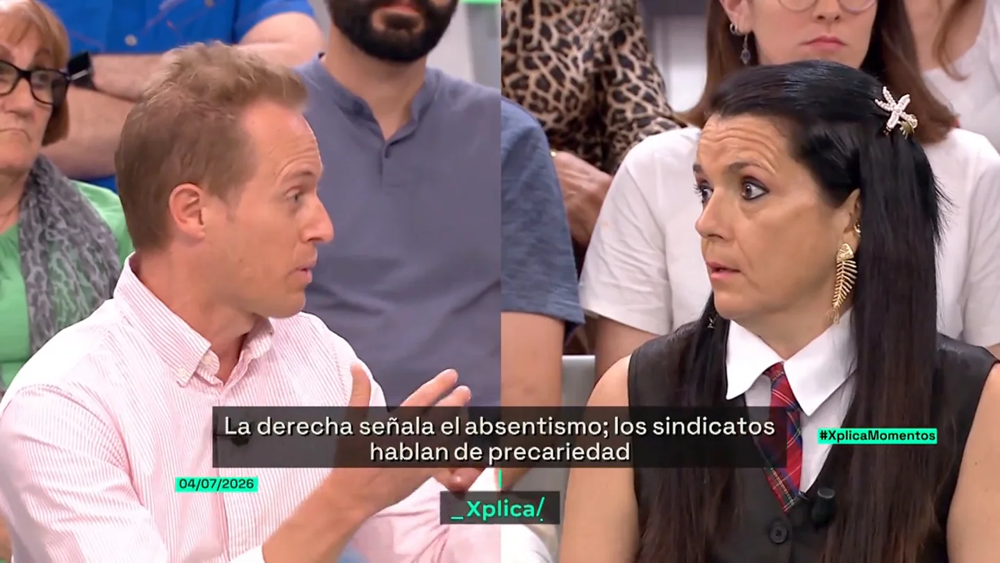 Tensión entre un empresario y una abogada laboralista por las bajas laborales: "No va a trabajar porque está enfermo" Tensión entre un empresario y una abogada laboralista por las bajas laborales: "No va a trabajar porque está enfermo"