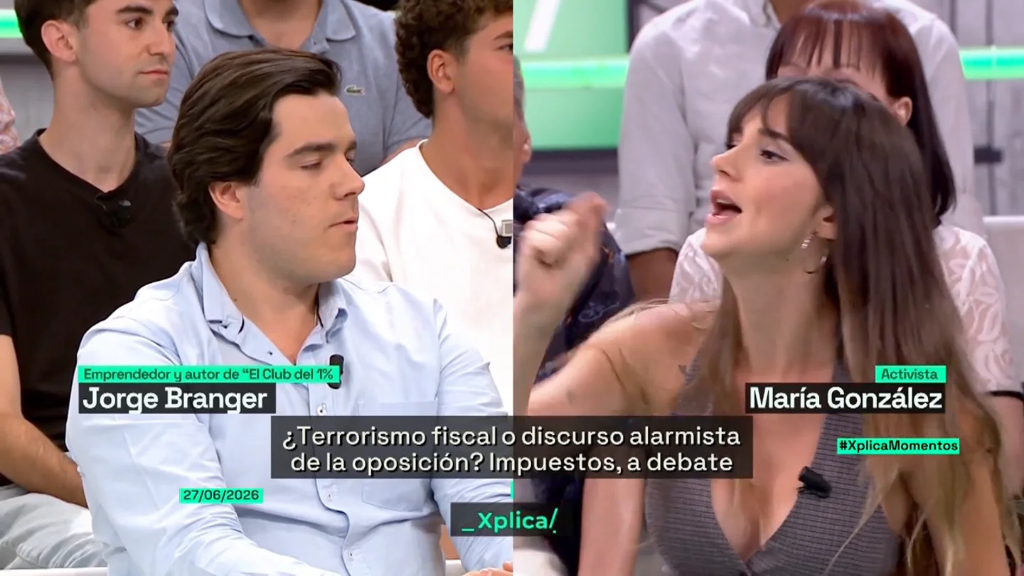 "Soy un pijo, estudié en universidad privada, soy de barrio... de Salamanca": un empresario, a una activista que defiende los impuestos "Soy un pijo, estudié en universidad privada, soy de barrio... de Salamanca": un empresario, a una activista que defiende los impuestos
