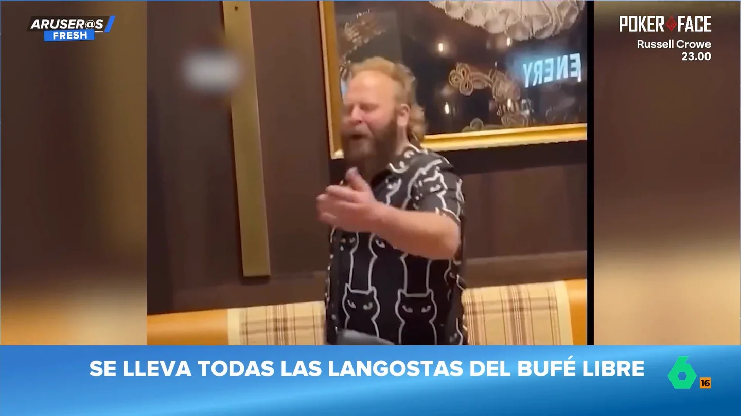Un hombre lleva el "todo lo que puedas comer" al extremo y arrasa con todas las langostas del bufé Un hombre lleva el "todo lo que puedas comer" al extremo y arrasa con todas las langostas del bufé