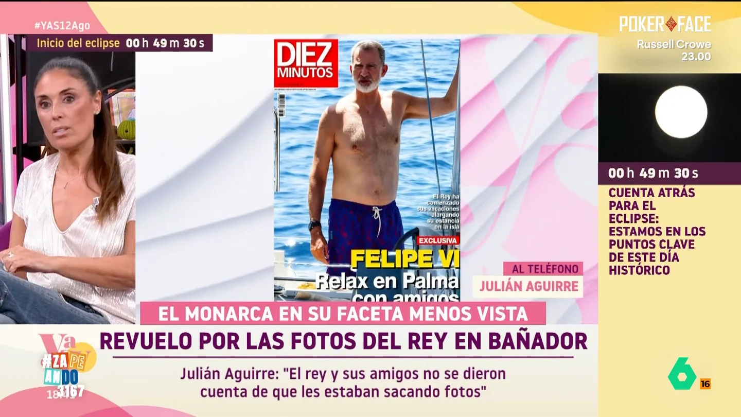 Un fotógrafo, sobre las fotos del rey Felipe en bañador: "Ha habido supuestamente gritos en Casa Real" Un fotógrafo, sobre las fotos del rey Felipe en bañador: "Ha habido supuestamente gritos en Casa Real"