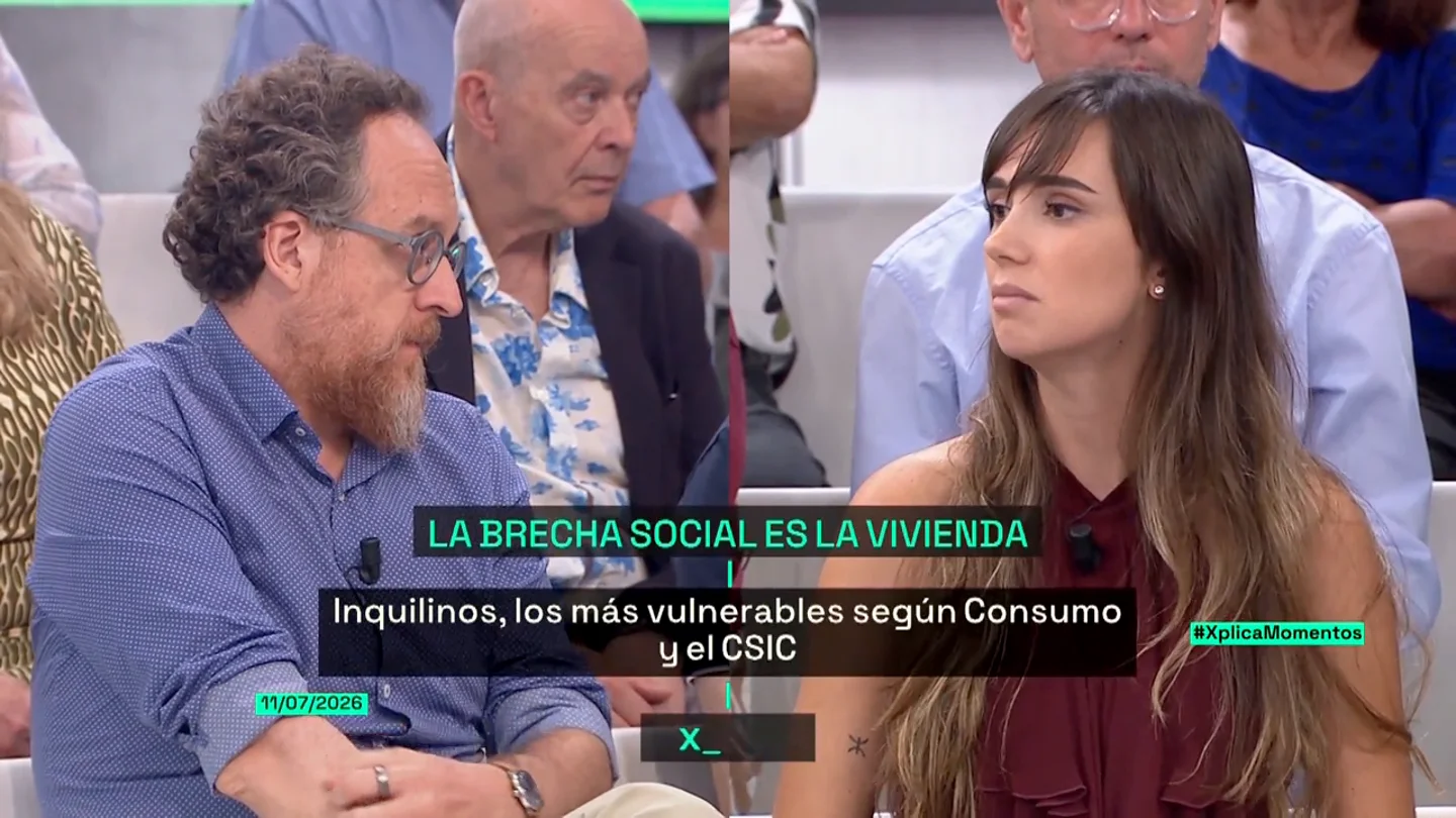 Una activista estalla contra los especuladores: "Esto se acaba con la huelga de alquileres, dejando de pagar y okupando viviendas" Una activista estalla contra los especuladores: "Esto se acaba con la huelga de alquileres, dejando de pagar y okupando viviendas"