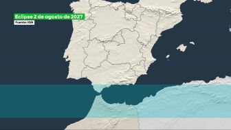 Eclipse que tendr&aacute; lugar el 2 de agosto de 2027