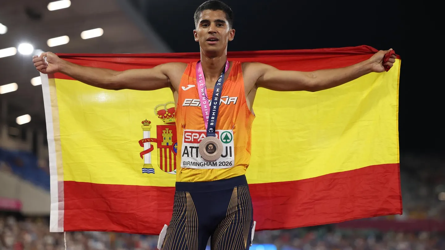 El atleta español Mohamed Attaoui. El atleta español Mohamed Attaoui.