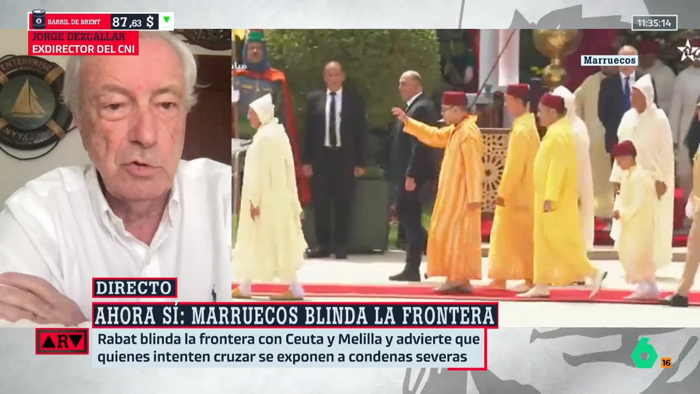 El exdirector del CNI, sobre la entrada de migrantes en Ceuta: "Puede volver a ocurrir y volverá a ocurrir en el futuro" El exdirector del CNI, sobre la entrada de migrantes en Ceuta: "Puede volver a ocurrir y volverá a ocurrir en el futuro"