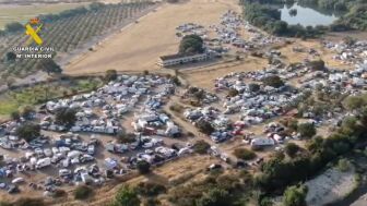 Una 'rave' ilegal en La Granja (C&aacute;ceres) obliga a la Guardia Civil a desplegar un dispositivo en la zona: 2.500 personas participan en la fiesta