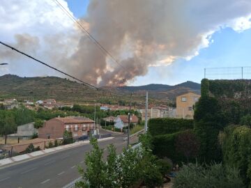 Incendio de Almonacid de la Sierra (Zaragoza)