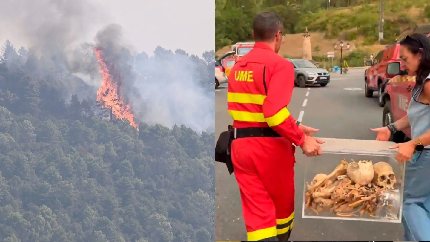 Casi 900 desalojados y la cuna de Aragón en riesgo: el incendio de Las Peñas de Riglos (Huesca) cumple cinco días Casi 900 desalojados y la cuna de Aragón en riesgo: el incendio de Las Peñas de Riglos (Huesca) cumple cinco días