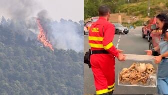 Casi 900 desalojados y la cuna de Arag&oacute;n en riesgo: el incendio de Las Pe&ntilde;as de Riglos (Huesca) cumple cinco d&iacute;as