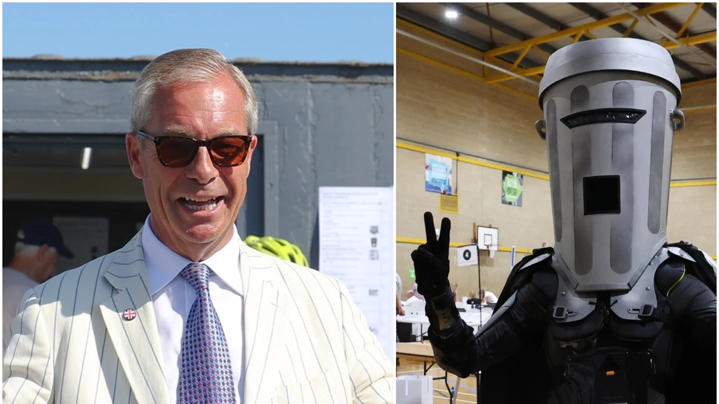 A la izquierda, Nigel Farange; a la derecha, el Conde Carabasura A la izquierda, Nigel Farange; a la derecha, el Conde Carabasura