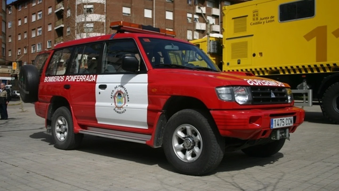 Vehículo de los bomberos de Ponferrada. Vehículo de los bomberos de Ponferrada.