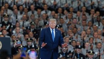 Donald Trump, en un acto