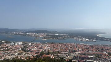 Panor&aacute;mica de Viana do Castelo desde el Monte de Santa Luzia