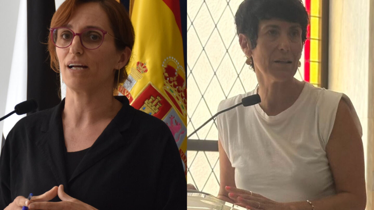 Las minsitras M&oacute;nica Garc&iacute;a y Elma Saiz.