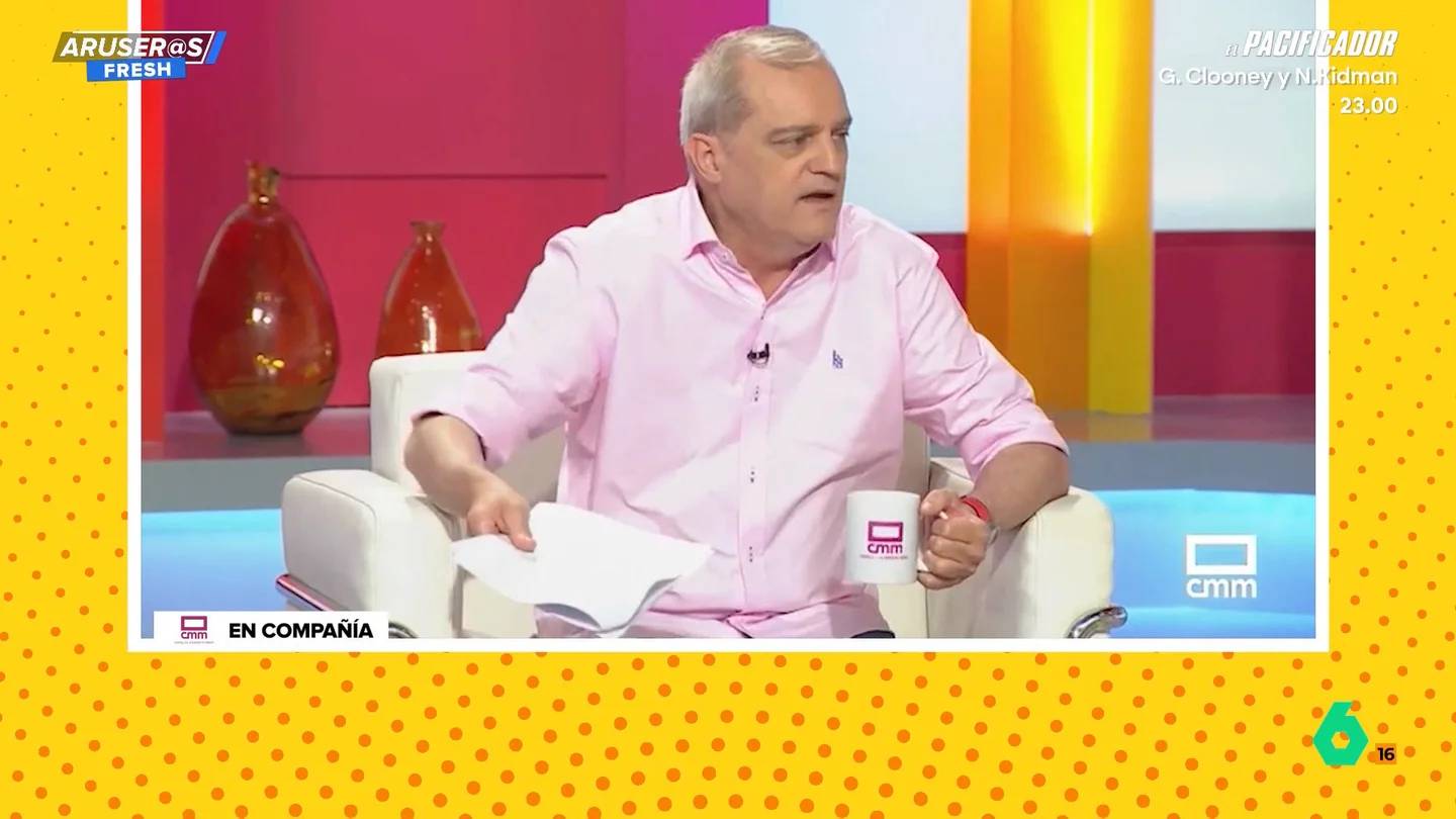Así reacciona Ramón García cuando un invitado dice que se saca los dientes con una navaja: "Joder, qué tarde me estáis dando" Así reacciona Ramón García cuando un invitado dice que se saca los dientes con una navaja: "Joder, qué tarde me estáis dando"