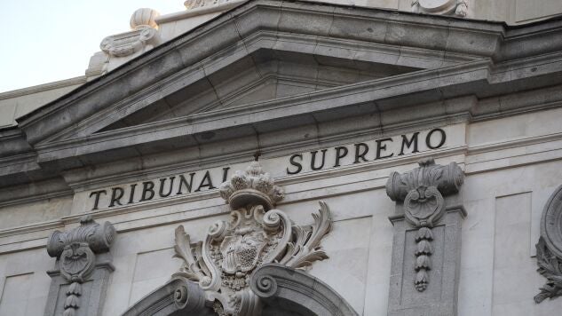 Imagen de archivo de la fachada del Tribunal Supremo.