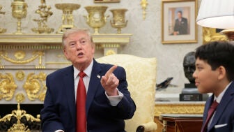 El presidente de EEUU, Donald Trump, en la Casa Blanca, a 17 de agosto de 2026