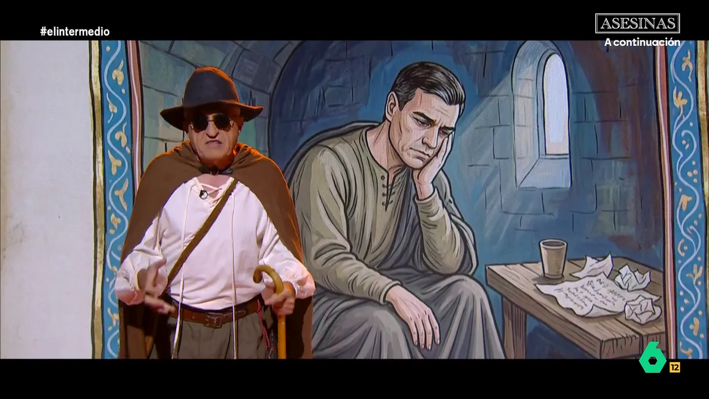 Wyoming relata la apuesta de 'Pedro el Bello' por Zapatero: "Si sale bien, gran triunfo, si sale mal... gran cagada" El Intermedio rescata el relato que hizo el 'juglar' Wyoming sobre cómo estaba afrontando Pedro Sánchez la imputación de José Luis Rodríguez Zapatero.