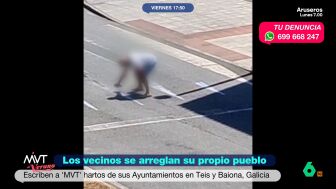 Pintando pasos de peatones o arreglando los socavones del pavimento. Los vecinos de Teis y Baiona, en Vigo, se han cansado de sus Ayuntamientos y denuncian la pasividad en el mantenimiento de sus barrios.