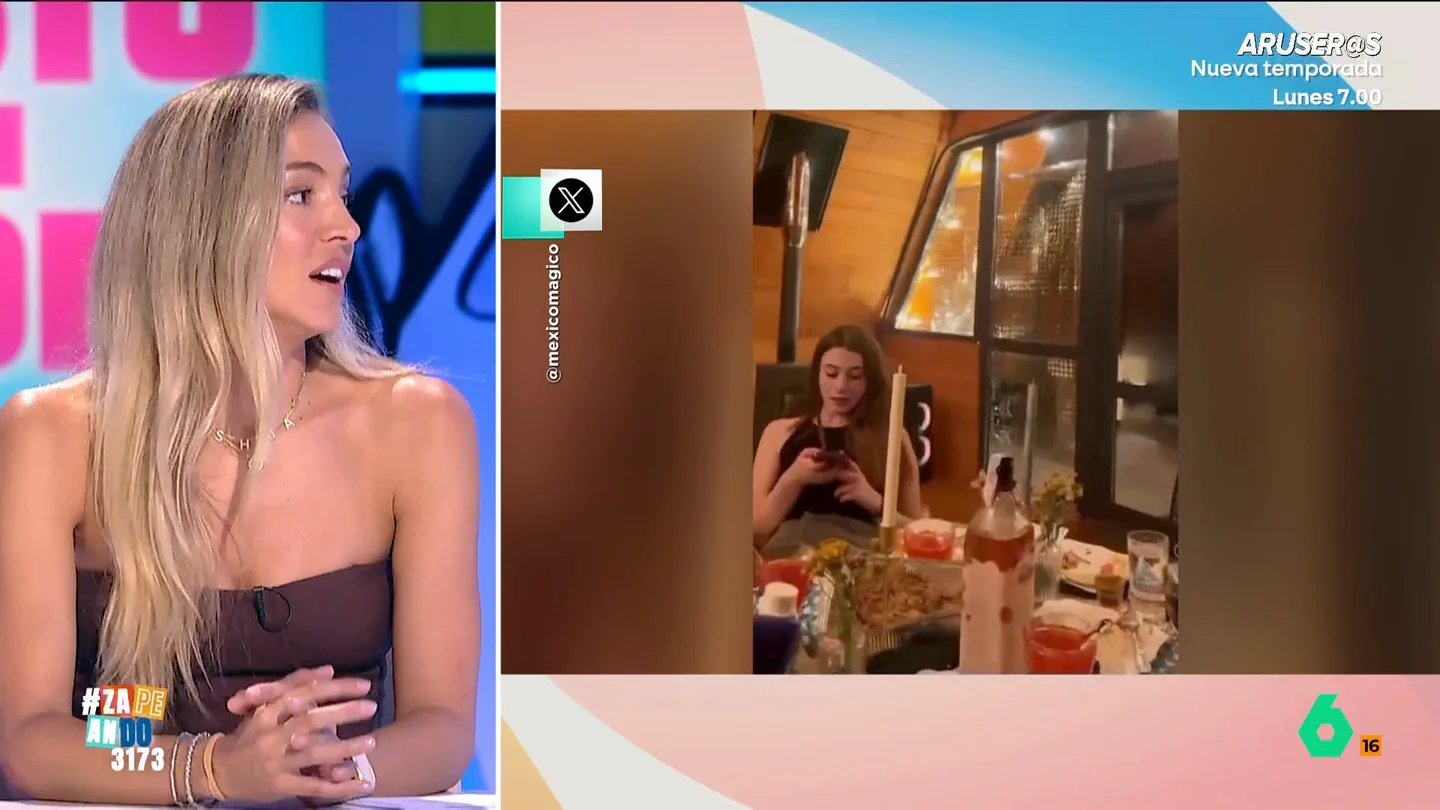 Isabel Forner confiesa que cuando le pidan matrimonio va a pensar que es broma: "Llevo tanto tiempo esperándolo" Maya Pixelskaya muestra un vídeo de una chica que se lanza en plancha contra el globo de un anillo y no duda en bromear con su compañera sobre que ella actuaría igual si le pidieran matrimonio.